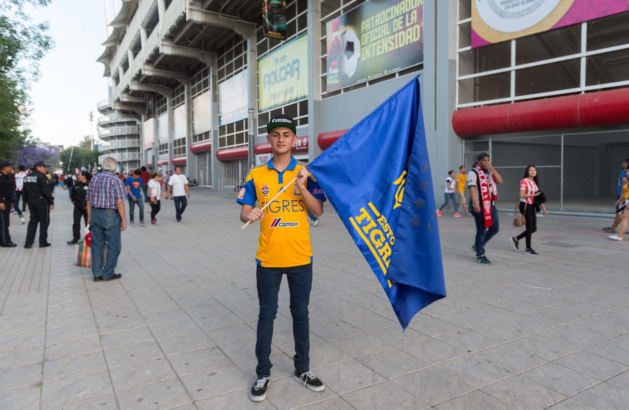 Muchos aficionados de Tigres hicieron el viaje a Aguascalientes para apoyar a su equipo.