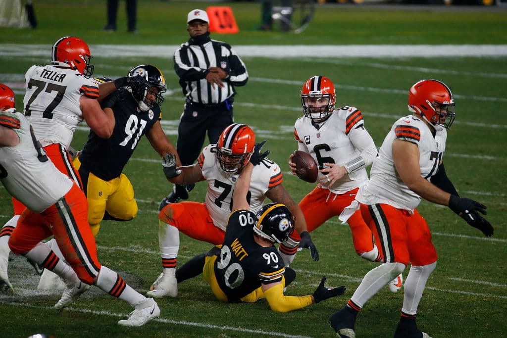 En un partido prácticamente perfecto de Baker Mayfield, Los Browns logran imponerse a los Steelers 48-37 en Pittsburgh.
