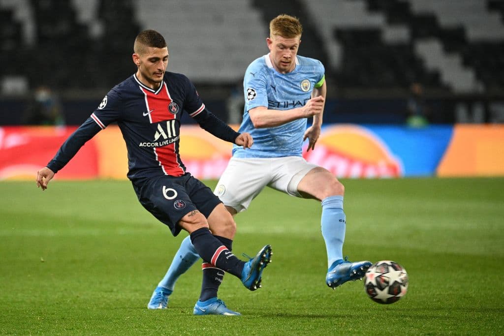 Kevin De Bruyne y Riyad Mahrez aprovechan los errores del PSG para darle la vuelta al marcador 1-2 y se acercan a la primer final de UEFA Champions League de su historia.