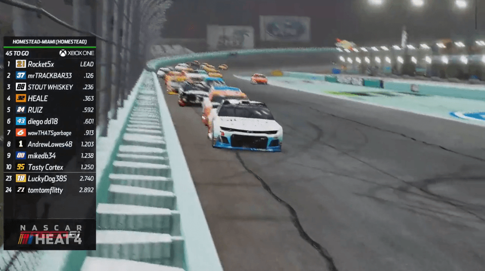 Con la presencia de dos pilotos de los Stock Cars en la vida real, se compitieron dos carreras por XBox y PS4.