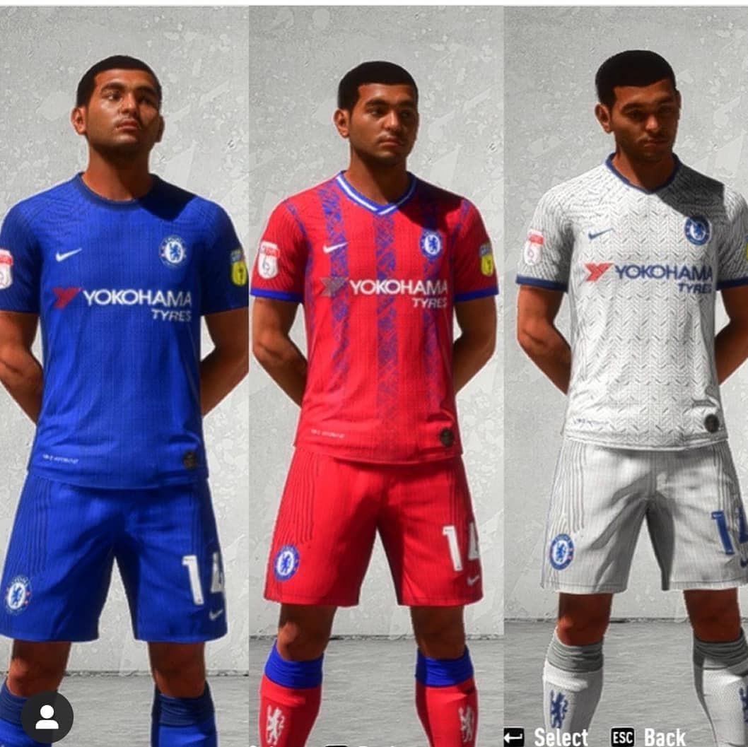 El Chelsea tampoco hizo grandes cambios en su equipación de la próxima temporada.