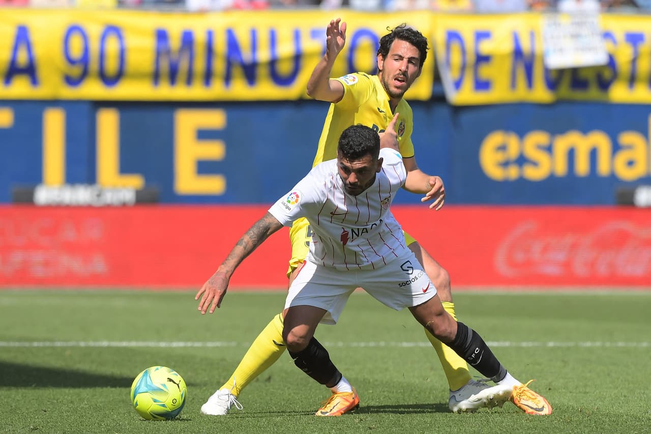Empate de último minuto para Sevilla contra Villarreala en La Cerámica para acercarse a Europa; Jesús 'Tecatito' Corona fue titular y tuvo una mediana participación.