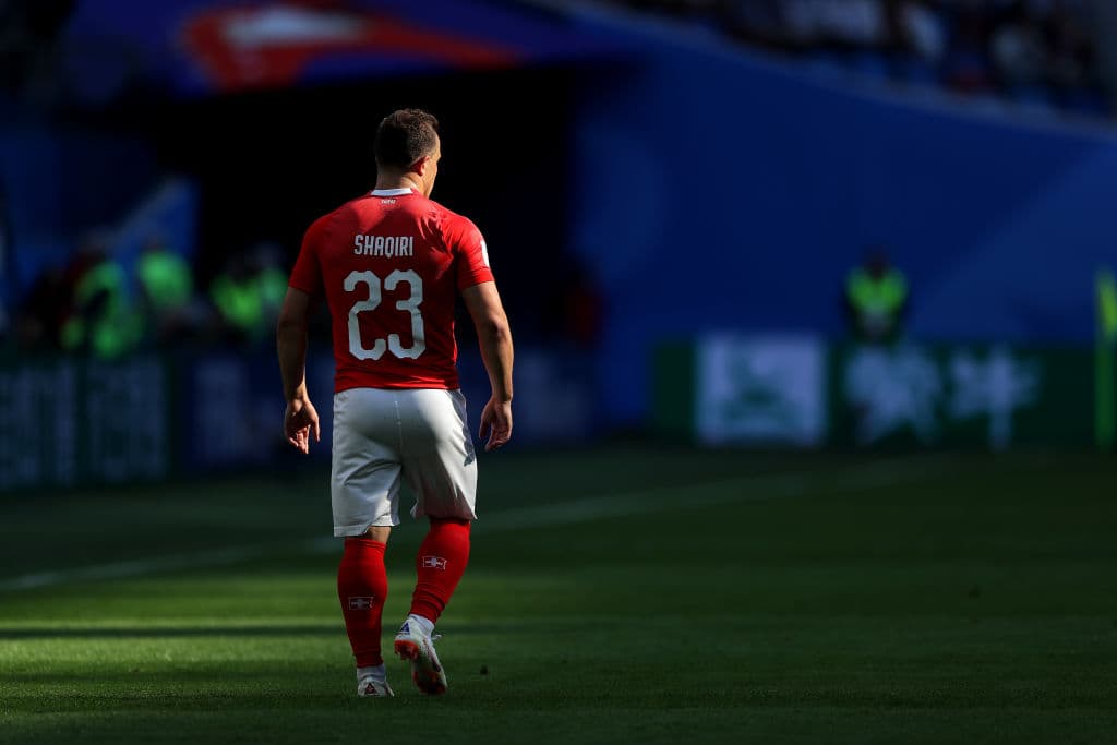 Xherdan Shaqiri fue el hombre distinto en un equipo de Suiza que mostró muy poco en el duelo de octavos de final, pero no pudo marcar diferencia para evitar la eliminación contra Suecia.