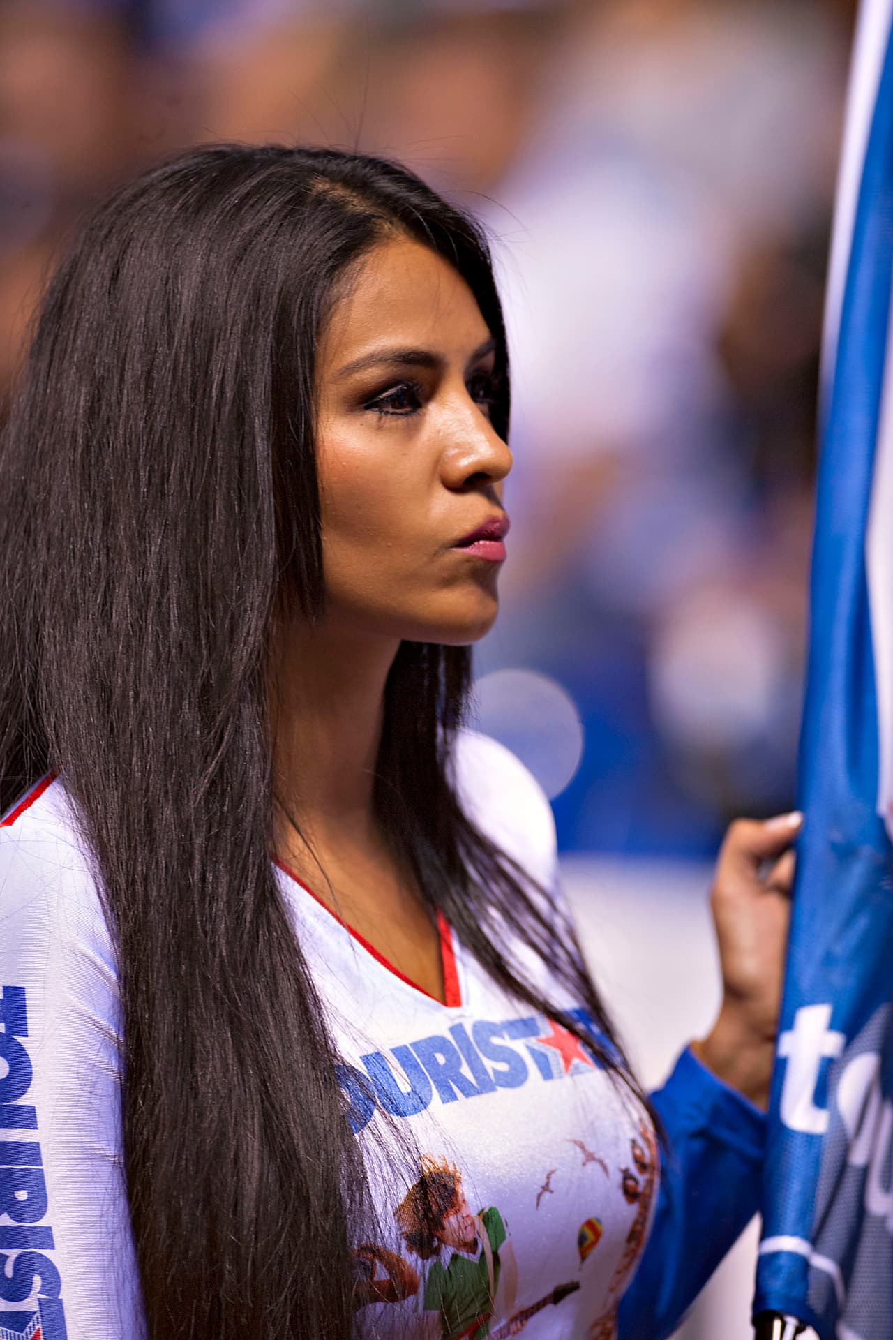 La porristas en la ida de cuartos de final