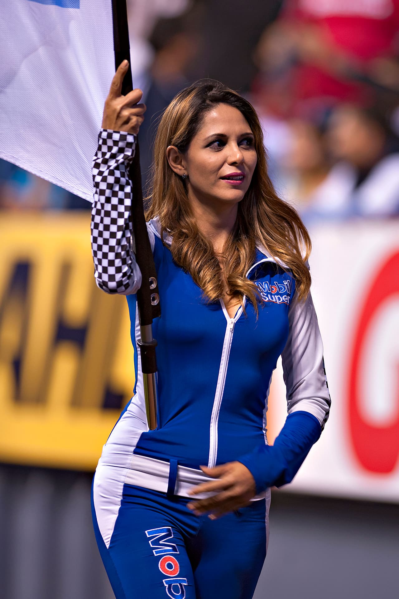 La porristas en la ida de cuartos de final