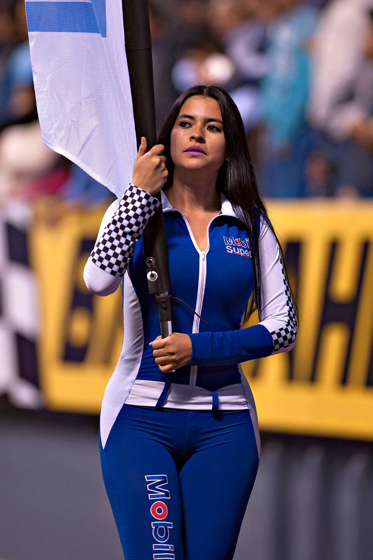 La porristas en la ida de cuartos de final