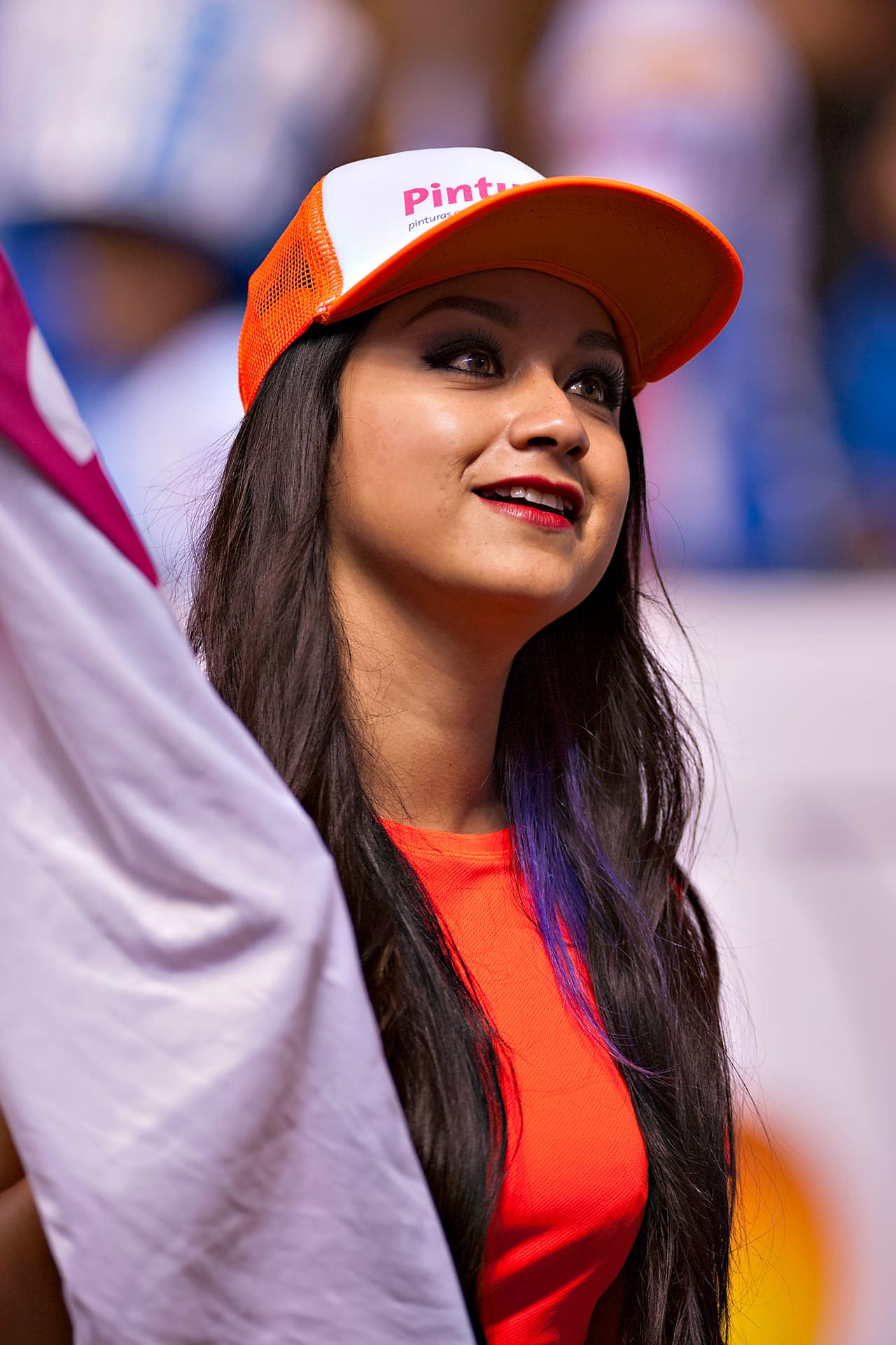 La porristas en la ida de cuartos de final