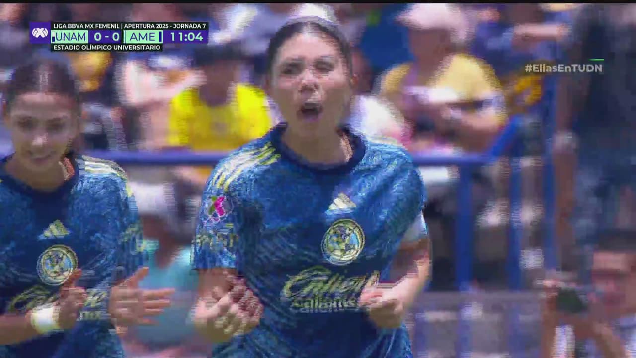 ¡GOLAZO de Kiana! América se adelante en CU con este ZURDAZO