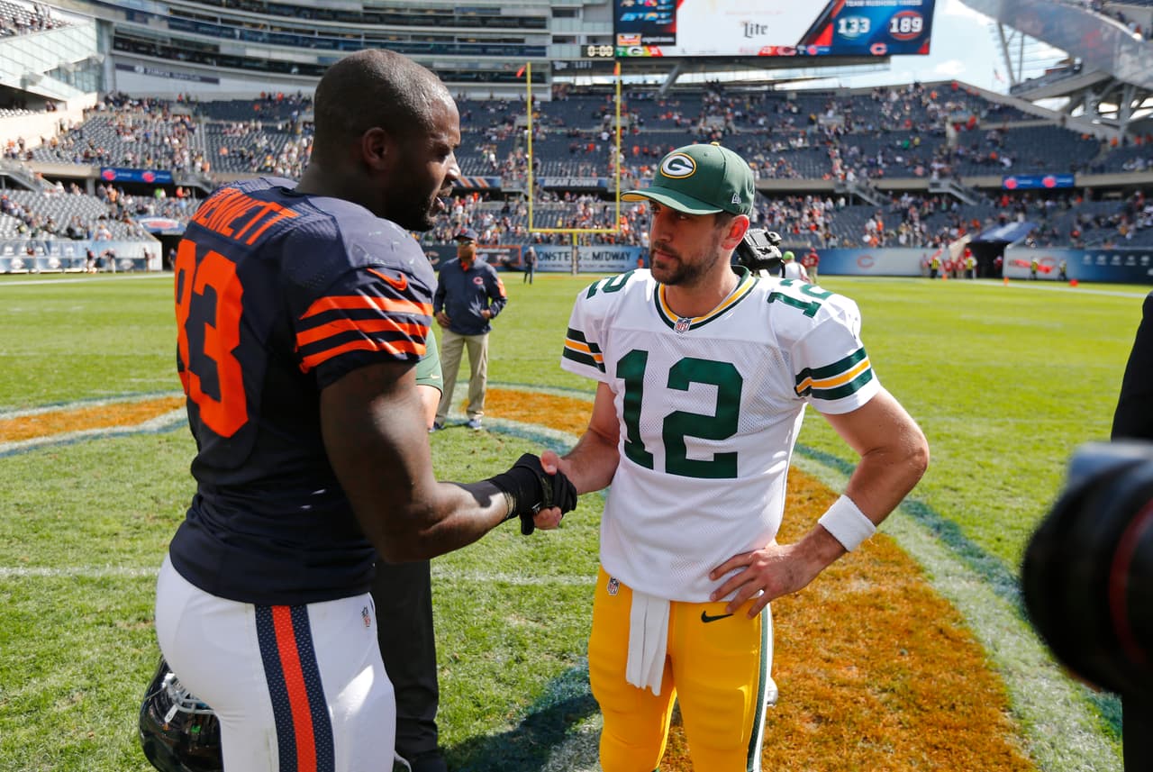 No te pierdas las mejores imágenes del duelo de la Semana 1, en el que los Green Bay Packers derrotaron a domicilio a los Chicago Bears 31-23.