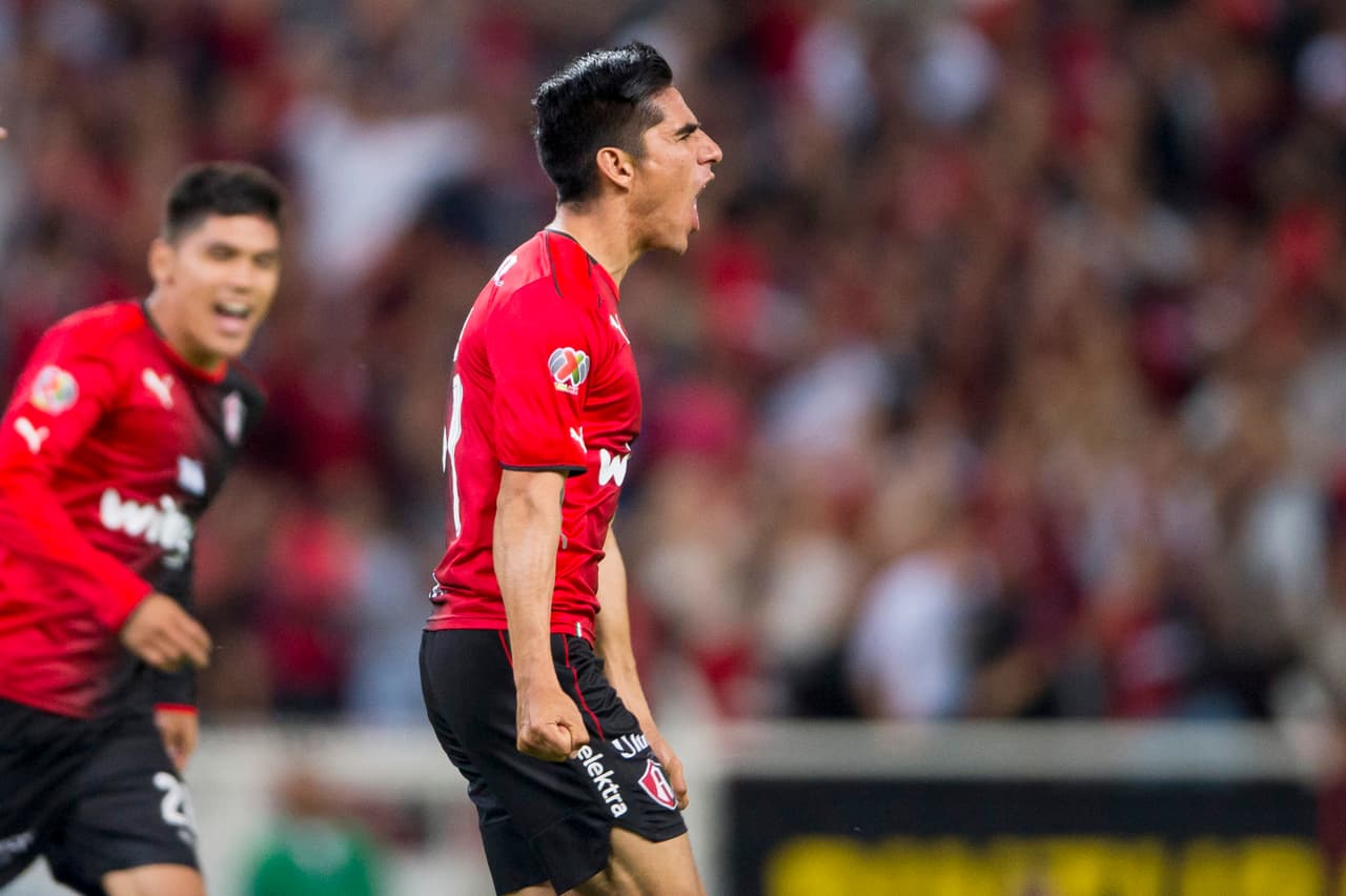 Action photo during the match Atlas vs Tijuana, Corresponding for the 12 round of the League BBVA Bancomer MX Clausura 2017 Foto de accion durante el partido Atlas vs Tijuana correspondiente a la Jornada 12 de la Liga BBVA Bancomer MX del Torneo Clausura 2017, en la foto: Gol Jose Maduena Atlas 01/04/2017/MEXSPORT/Cristian de Marchena Action photo during the match Atlas vs Tijuana, Corresponding for the 12 round of the League BBVA Bancomer MX Clausura 2017 Foto de accion durante el partido Atlas vs Tijuana correspondiente a la Jornada 12 de la Liga BBVA Bancomer MX del Torneo Clausura 2017, en la foto: Gol Jose Maduena Atlas 01/04/2017/MEXSPORT/Cristian de Marchena *** Local Caption *** ueno