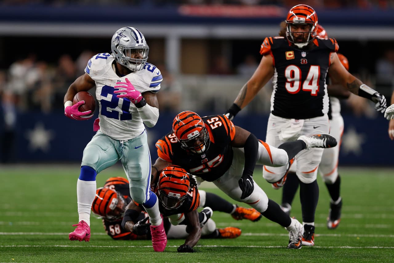 Los Bengals sufrieron con las carreras de 'Zeke'.