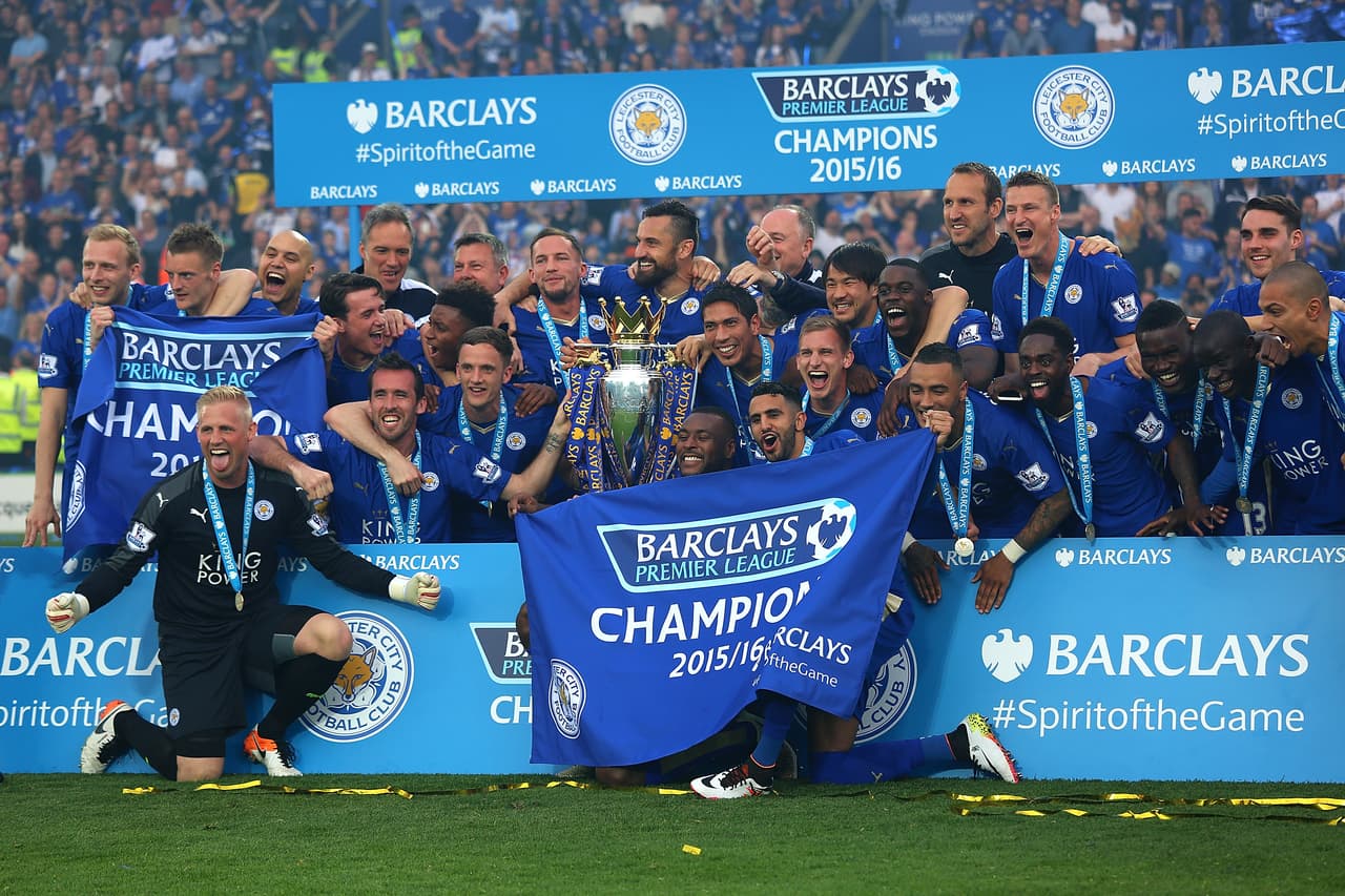El Leicester vivió un día de fiesta celebrando su campeonato de la Premier.