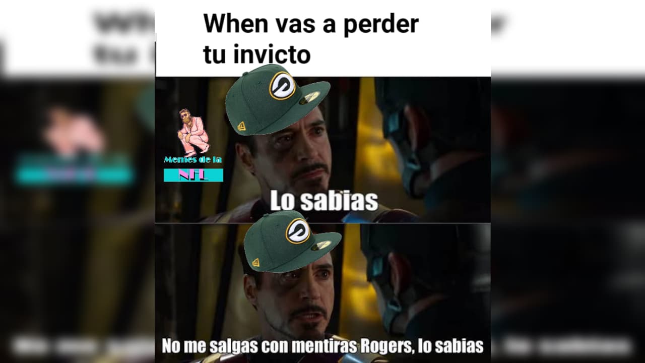 Los memes no se detienen y esta semana la víctima favorita son Aaron Rodgers y sus Green Bay Packers que sufierin una dolorosa derrota frente a los Tampa Bay Buccaneers.