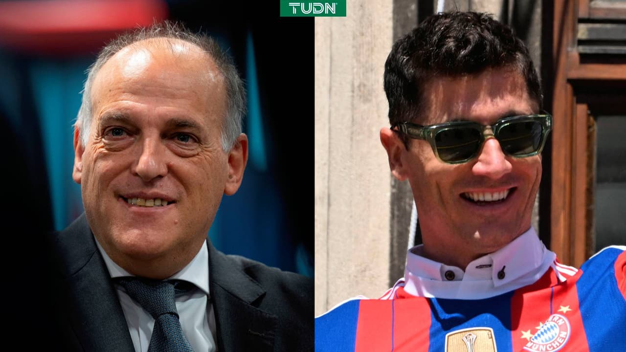 Tebas se ilusiona con la llegada de Lewandowski al Barcelona