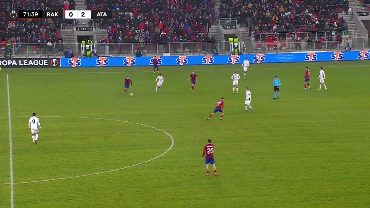 ¡GOL!  anota para Atalanta. Luis Muriel