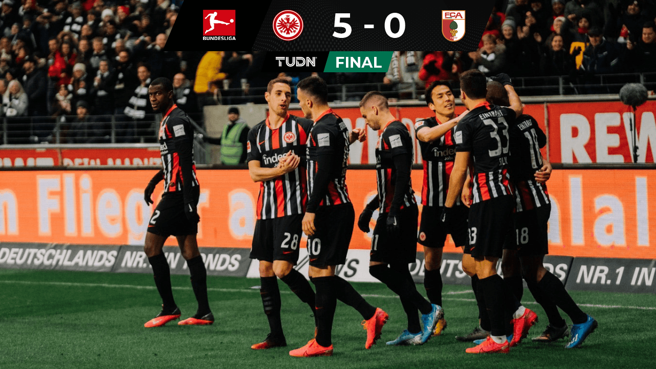 ¡Chandler fue figura! Anotó doblete al Augsburg en gran victoria del Frankfurt