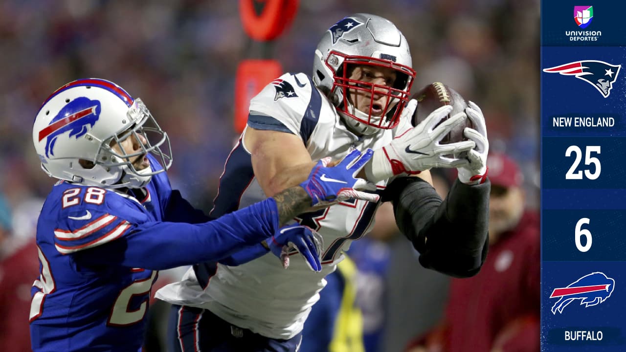 Patriots mantienen paternidad sobre Buffalo y llegan a cinco victorias seguidas