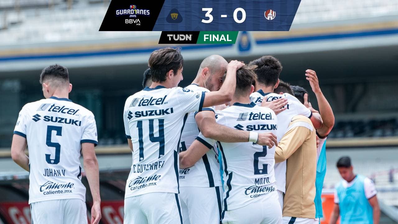 Pumas festeja 66 años de historia goleando al San Luis