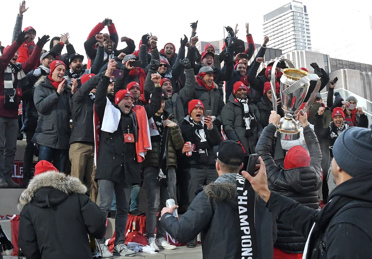 Los jugadores del 'TFC', desbordantes de alegría. (USA Today Images)