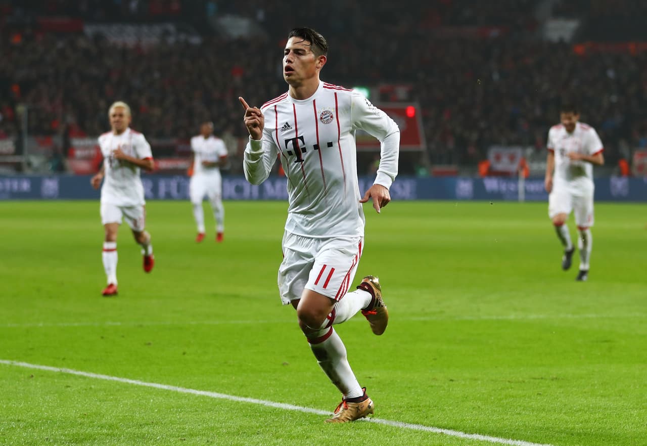 El colombiano colgo el balón en el ángulo superior derecho del arco del Leveruksen y le puso cifras concretas al partido.