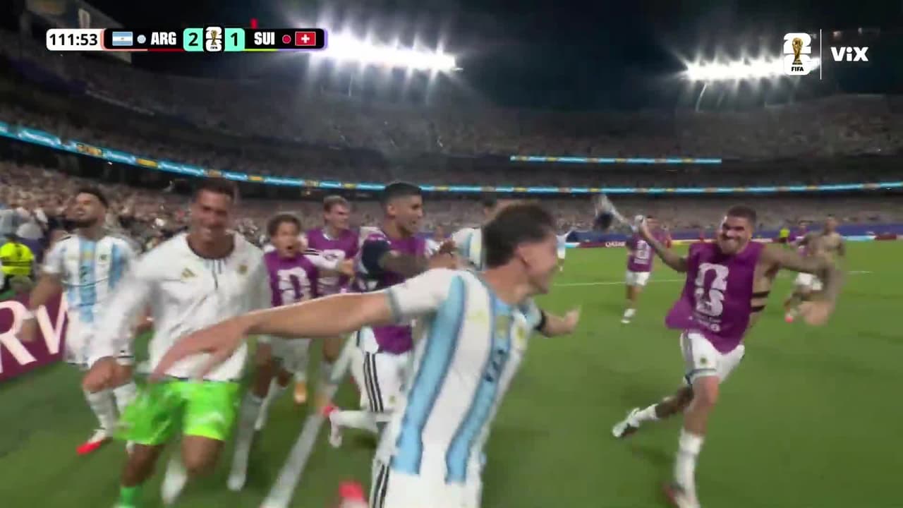 ¡Golazo de Argentina! Obra de arte de Julián Álvarez ¡Golazo para el 2-1 vs. Suiza!