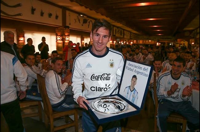 El argentino cumplió 100 juegos con la Albiceleste