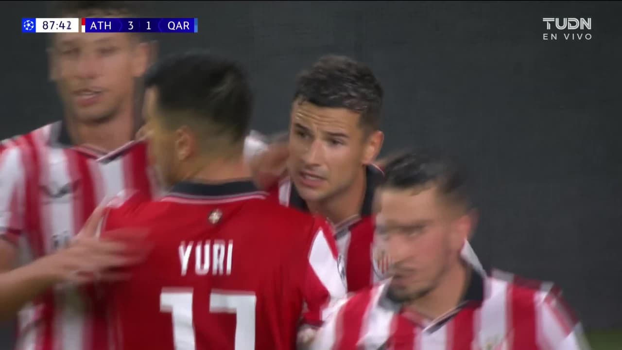 ¡Golazo de volea y doblete de Guruzeta que liquida al Qarabag!