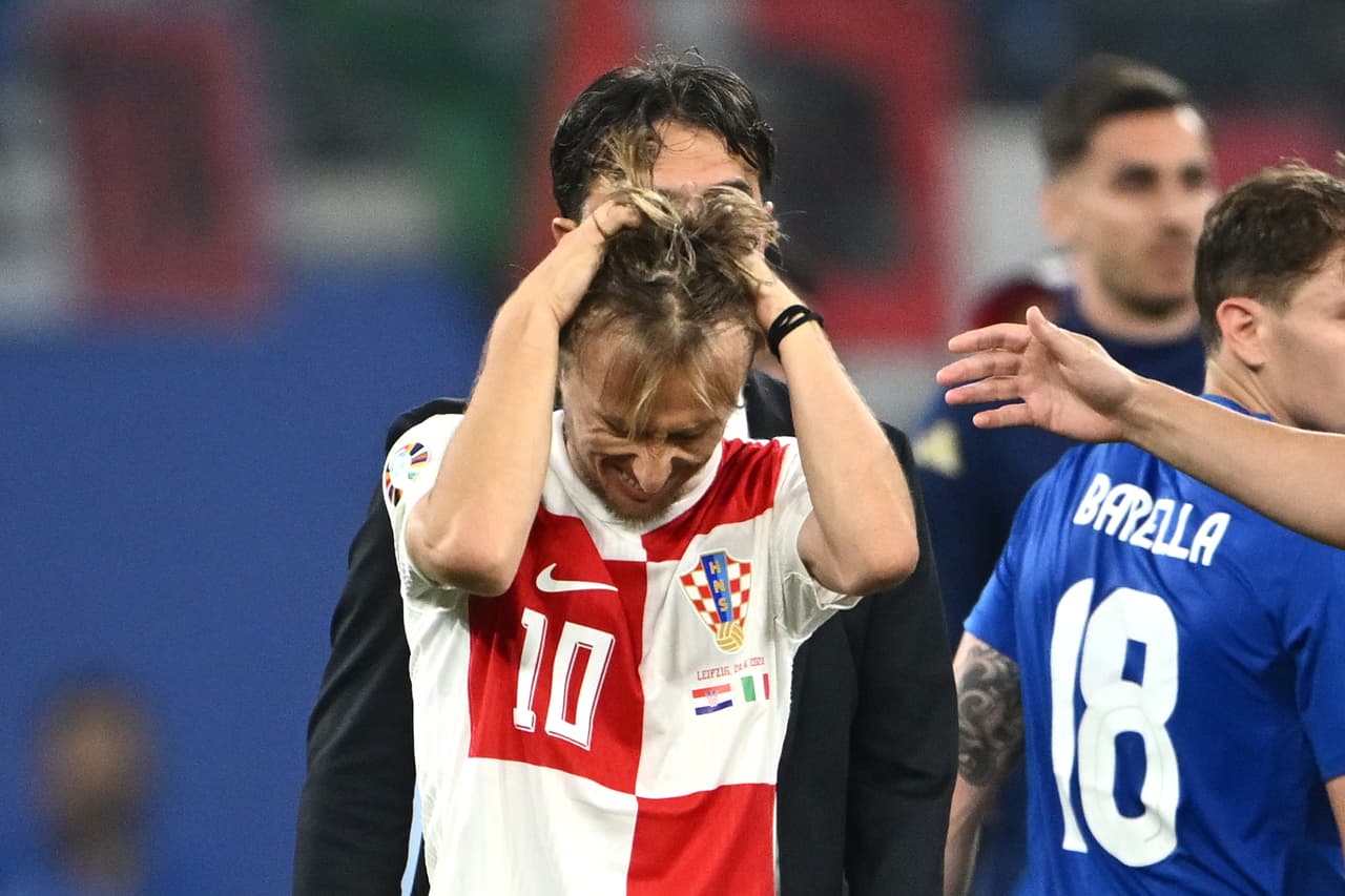 Luka Modric tras derrota de Croacia ante Italia: "El futbol es cruel"