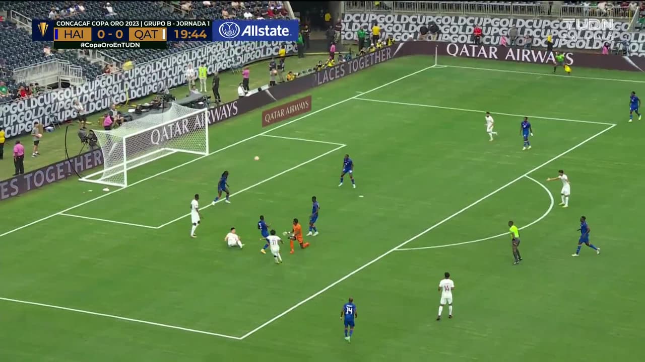 ¡Gol de Catar! Abdurisag aproveca el error del portero haitiano y marca el 0-1