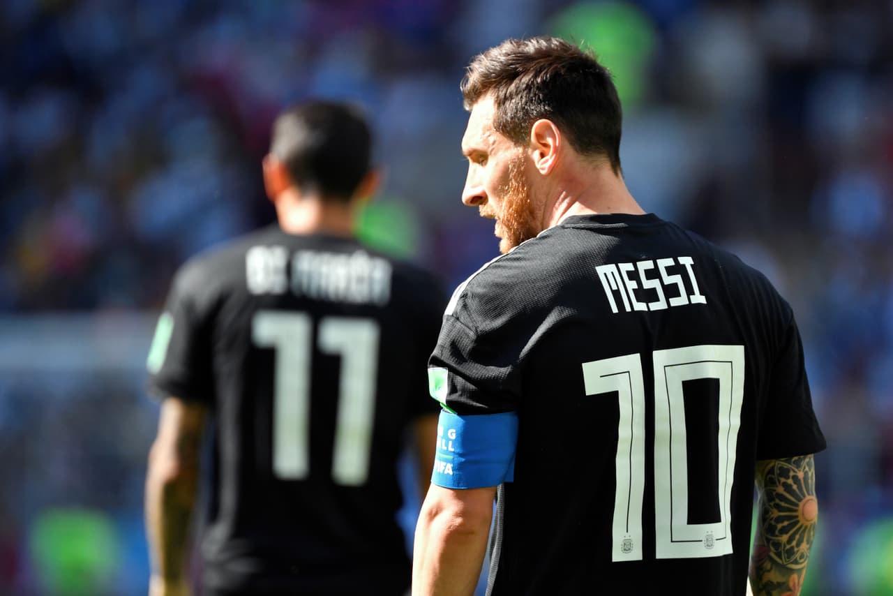 Argentina's forward Lionel Messi is seen during the Russia 2018 World Cup Group D football match between Argentina and Iceland at the Spartak Stadium in Moscow on June 16, 2018. (Photo by Alexander NEMENOV / AFP) / RESTRICTED TO EDITORIAL USE - NO MOBILE PUSH ALERTS/DOWNLOADS (Photo credit should read ALEXANDER NEMENOV/AFP/Getty Images)