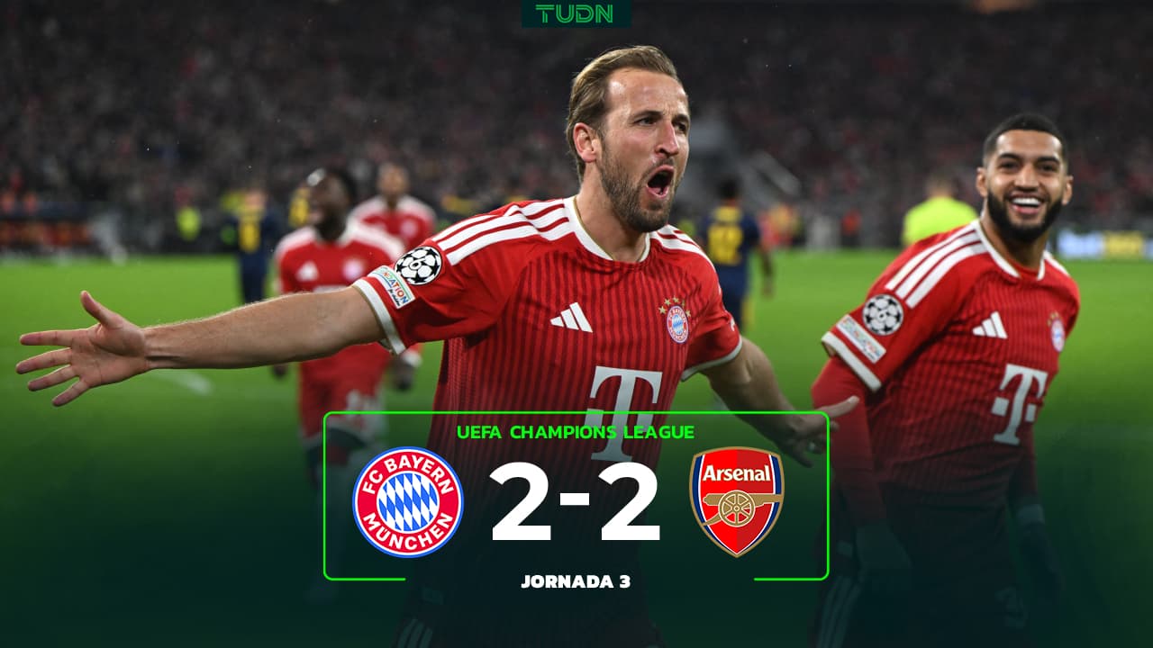 Resumen | Bayern Múnich vs. Arsenal: Partidazo en Alemania que termina en empate