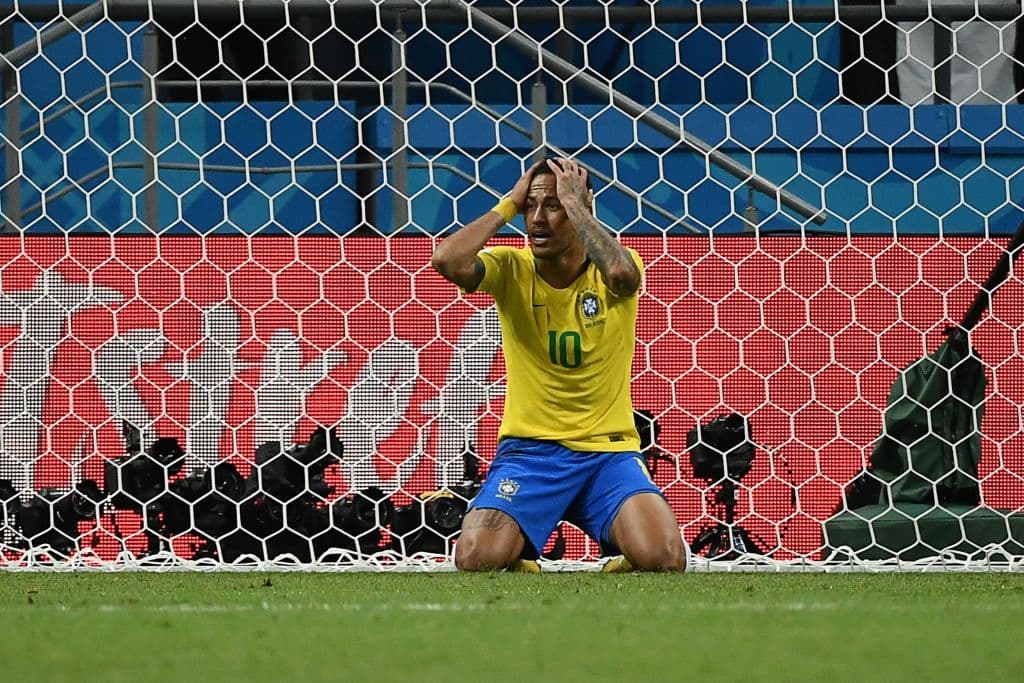 En el juego ante Bélgica por el los cuartos de final el pasado 6 de julio de 2018 en Kazan Arena, en Kazan, donde acabó la presencia de la 'Canarinha' en Rusia 2018.