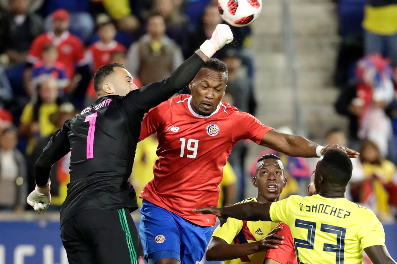 El arquero David Ospina controló con seguridad los pocos acercamientos de Costa Rica en la segunda parte.