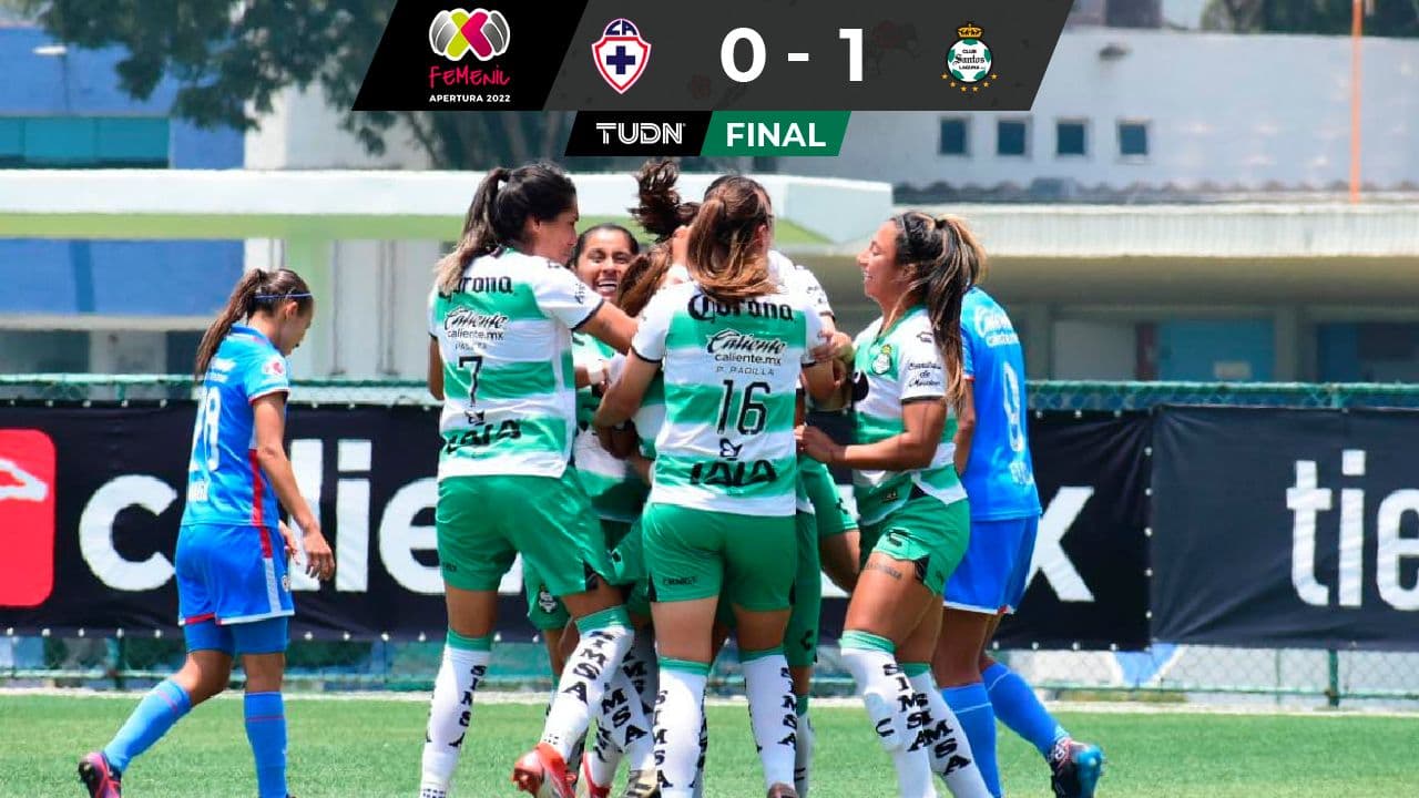 Santos le saca una victoria como visitante al Cruz Azul