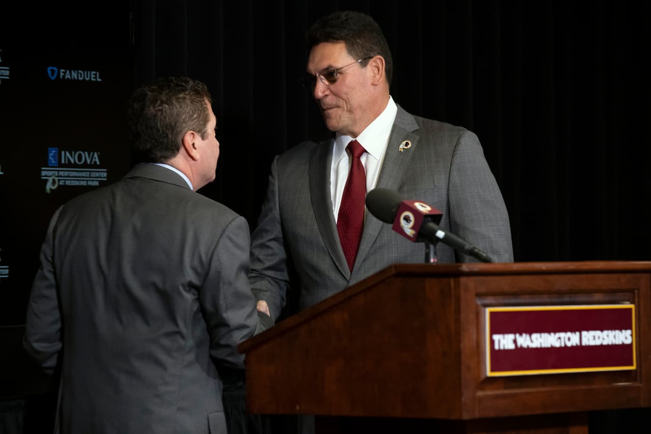 Ron Rivera llega a los Washington Redskins como headcoach para los próximos cinco años.