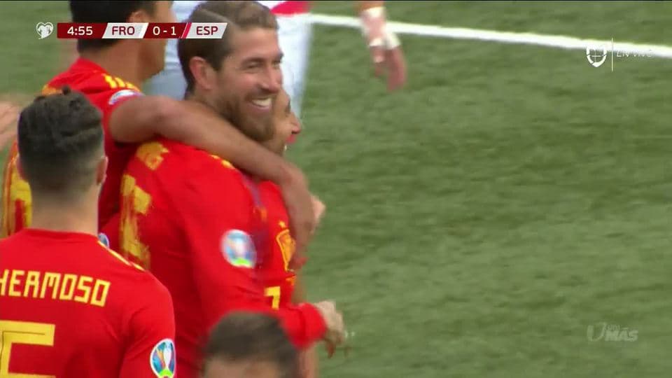 ¡GOOOL! Sergio Ramos anota para Spain