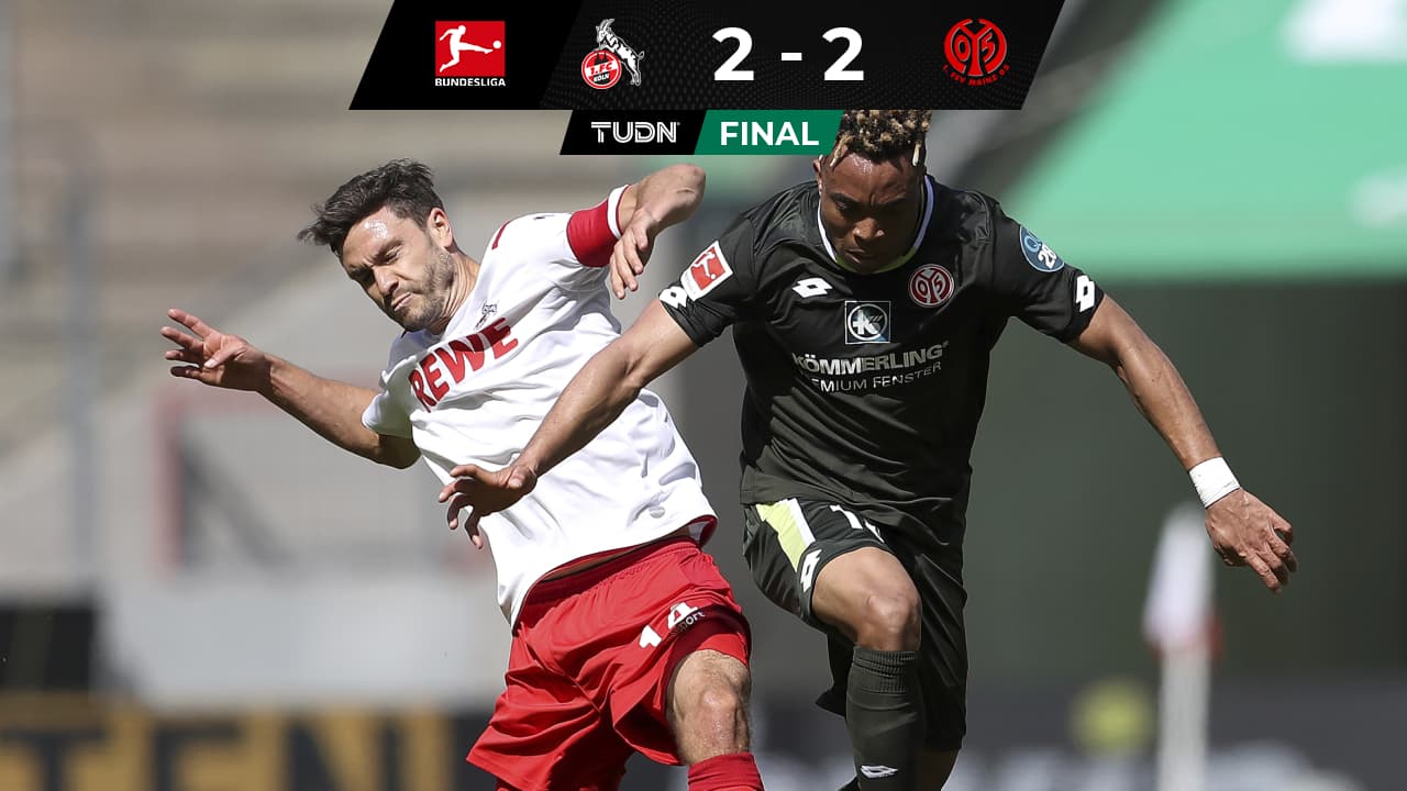 Koln deja escapar ventaja de dos goles y Mainz lo empata