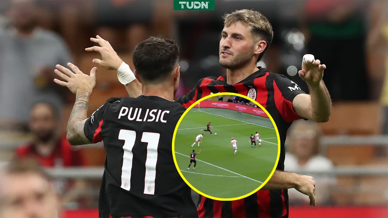Qué dupla tiene el Milan: Tremenda asistencia de Santi Gimenez a Pulisic