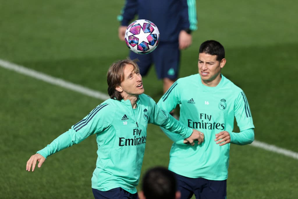 Luka Modric y James Rodriguez