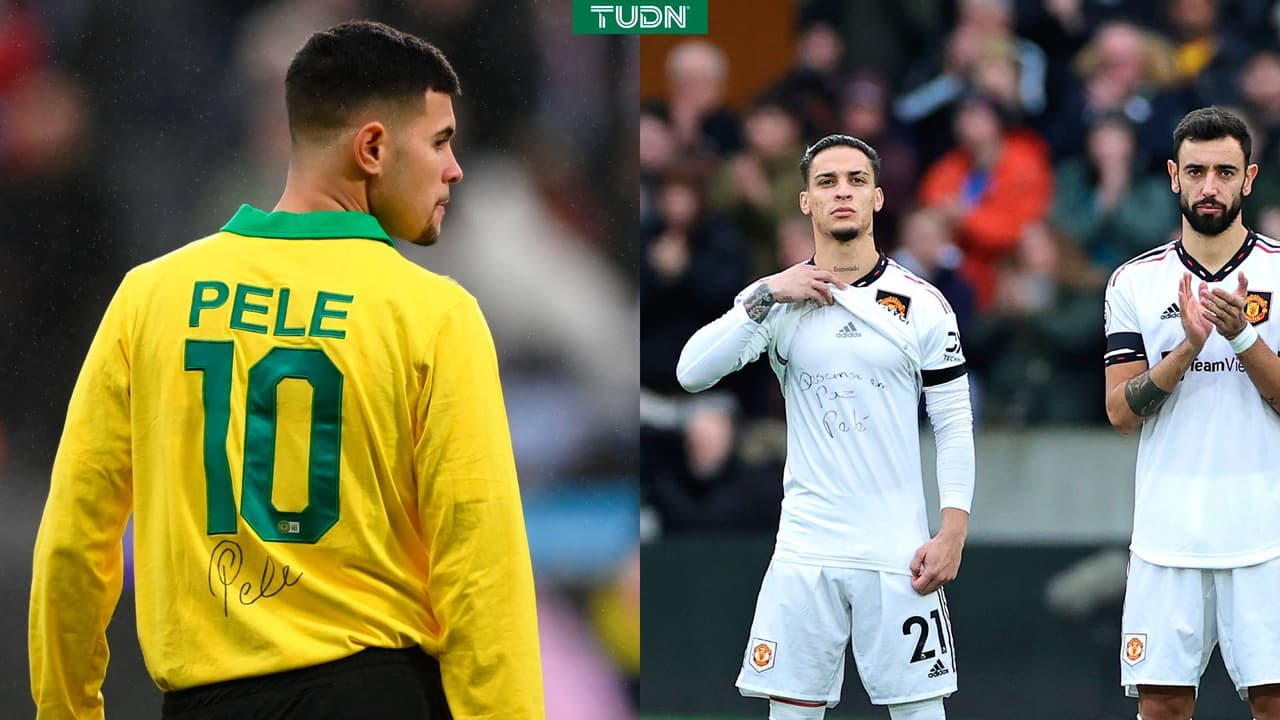 Antony y Bruno Guimarães rinden homenaje a Pelé en la Premier League 