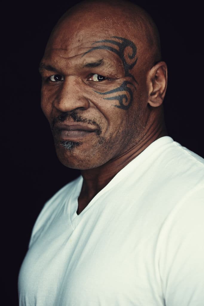 SAN DIEGO, CA - JULY 26: In this handout photo provided by Warner Bros, Mike Tyson of "Mike Tyson Mysteries" attends Comic-Con International 2014 on July 26, 2014 in San Diego, California. (Photo by Smallz+Raskind/Warner Bros. Entertainment Inc. via Getty Images)