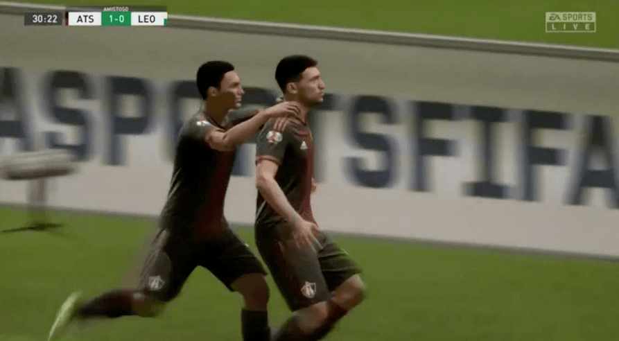 Agónico empate del León contra el Atlas, 2-2, que casi casi se despide de la Liguilla del torneo virtual de la eLiga MX.