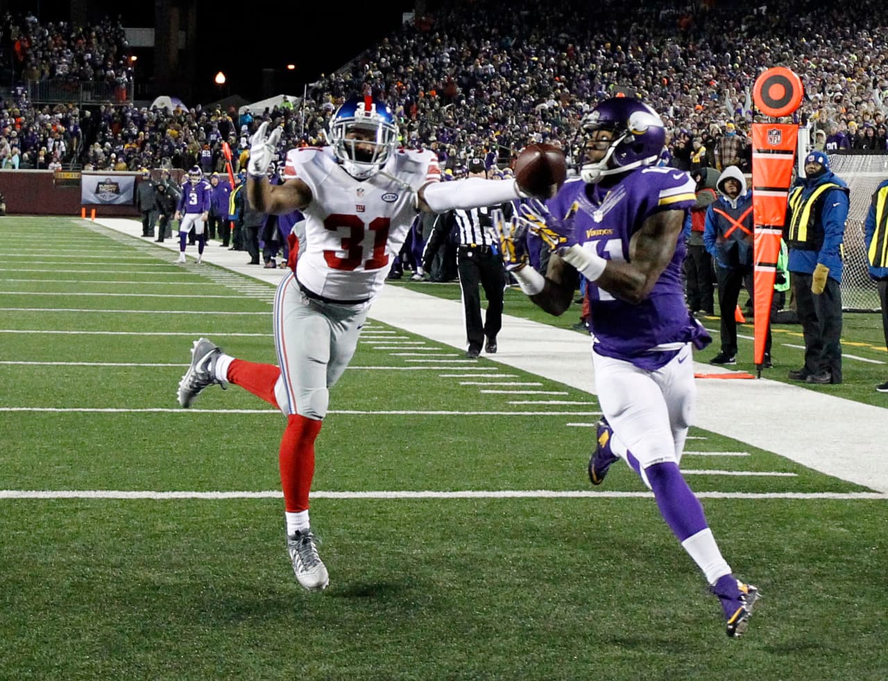 Vikings 49-17 Giants: Minnesota aplasta a los Giants y clasifica a los playoffs