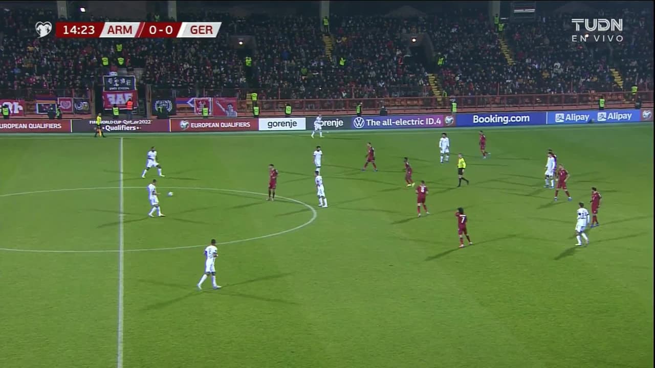 ¡GOL!  anota para Alemania. Kai Havertz