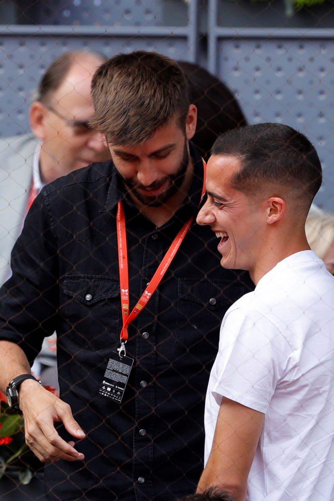 Las risas y el buen ánimo, previo a la final de la Champions League y el remate de la Liga, fue la constante durante el duelo.