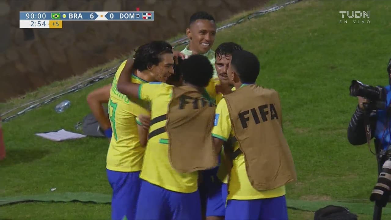 Resumen | ¡Paliza! Brasil Sub-20 humilla 6-0 a República Dominicana