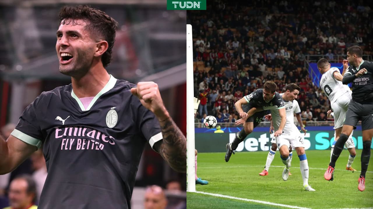 ¡Una joya! Pulisic anota gol olímpico con Milan en Champions League