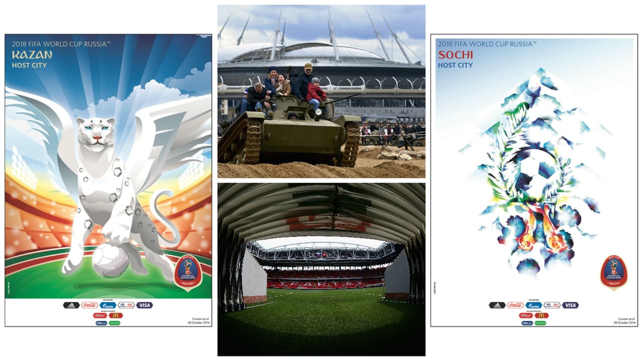 Arranca ya el ensayo oficial de Rusia 2018 y estas son las fabulosas cartas de presentación de la Copa Confederaciones.