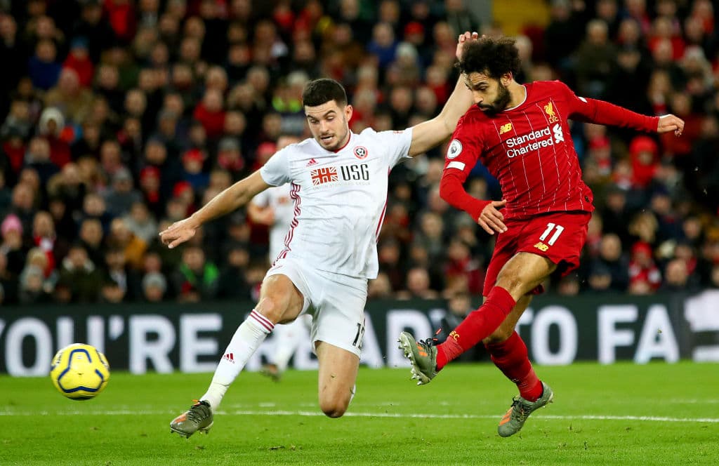 Con goles de Salah y Mané, los Reds ganan 2-0 al Sheffield United y siguen alejándose en la cima de la Premier League.