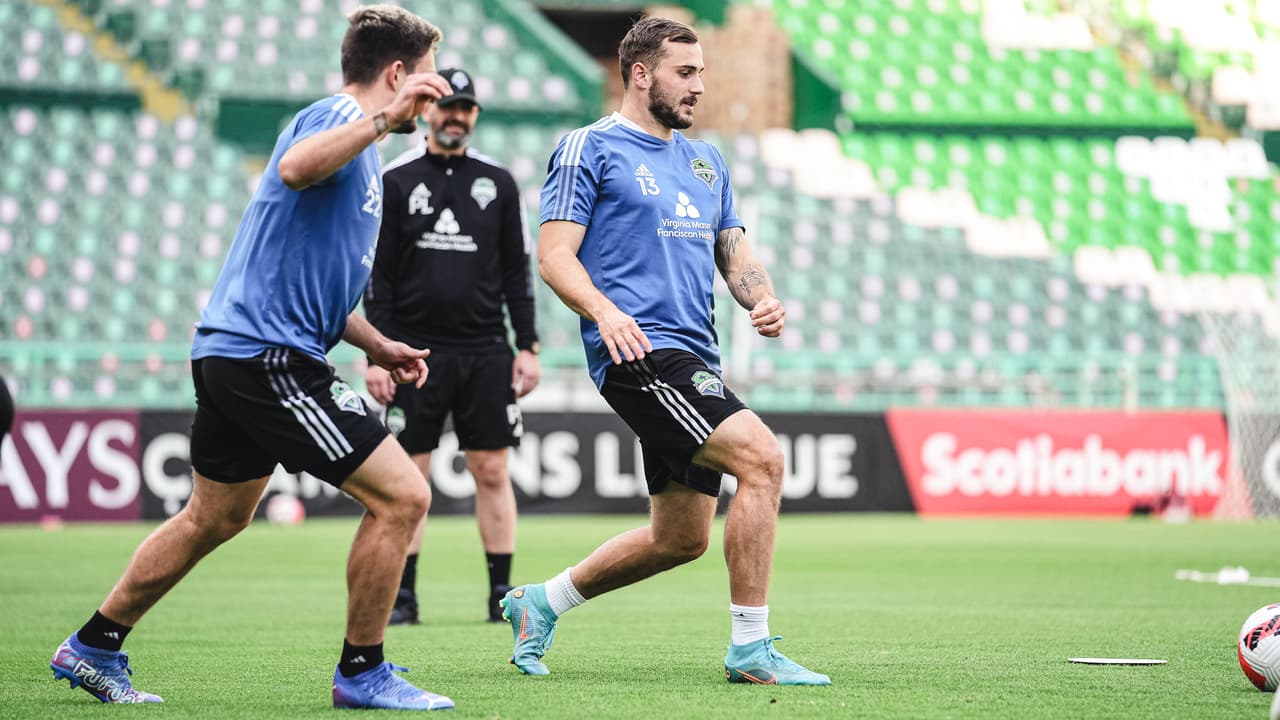 Seattle Sounders entrenó en el Estadio León.